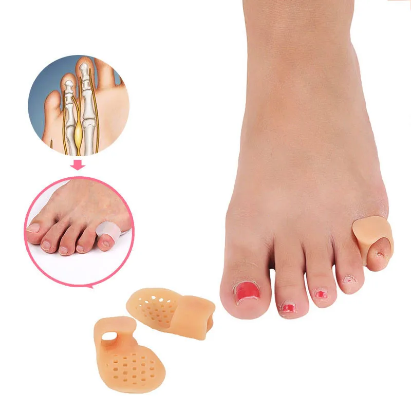 

2Pcs Little Toe Thumb Daily Use Silicone Toe Bunion Guard Foot Care Finger Toe Separator Hallux Valgus Toes Separators
