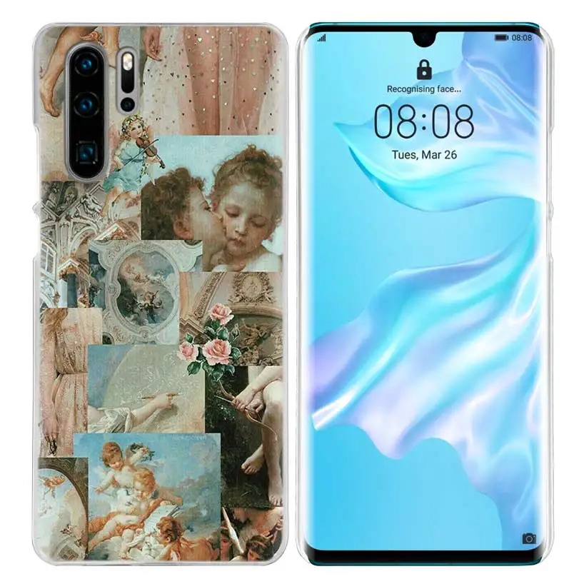 Художественный чехол Angel Cupid для huawei P20 P30 P Smart Nova 4 3i P10 P9 P8 mate 10 20 lite Pro Mini, жесткий чехол для телефона из поликарбоната