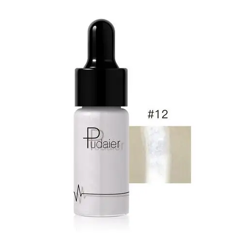 PUD12 SHINE GOLD Pudaier высокая глянцевая жидкость осветляет шоколадный коричневый светящийся яркий Хайлайтер с эффектом загара блеск для губ Макияж лица женская красота - Цвет: PUD12 SHINE GOLD