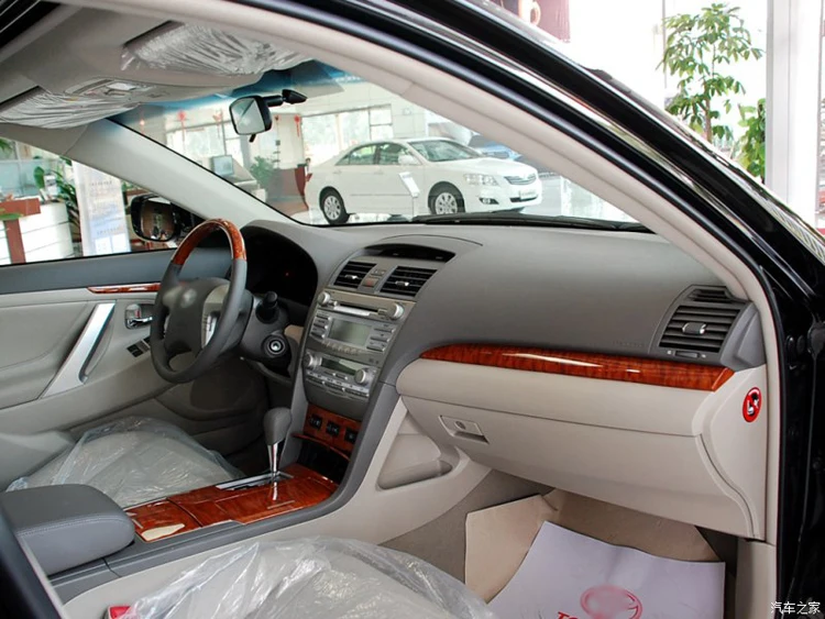 Аксессуары для Toyota Camry 2006-2011 интерьерный Деревянный Цветной дверной держатель планки панели рамка Комплект накладка Крышка для стайлинга автомобиля