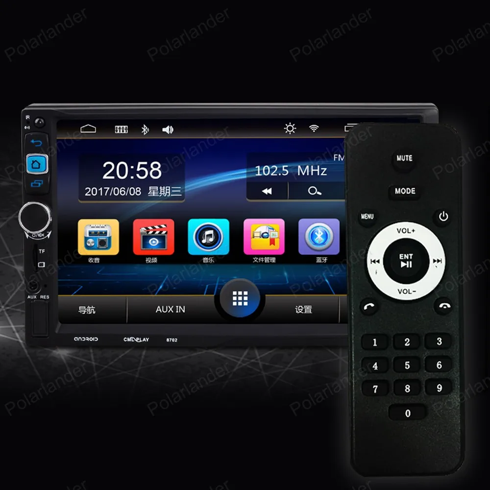 Универсальный Android 5.1.1 gps навигации автомобиля Радио Bluetooth Wi-Fi 1024*600 7 "2Din 1 ГБ