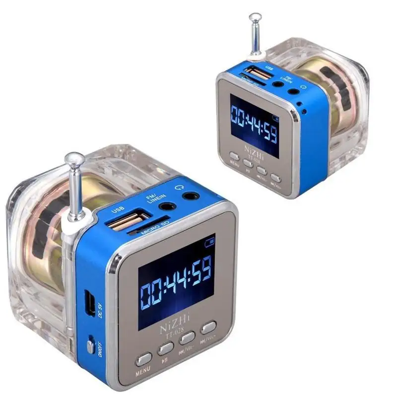 Nizhi TT 028 мини usb MicroSD карта fm радио ЖК дисплей динамик музыкальный mp3