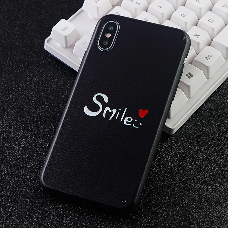 Чехлы для телефонов IPhone 6 s 7 8 Plus X XS MAX XR мягкий силиконовый чехол с сердечком пар