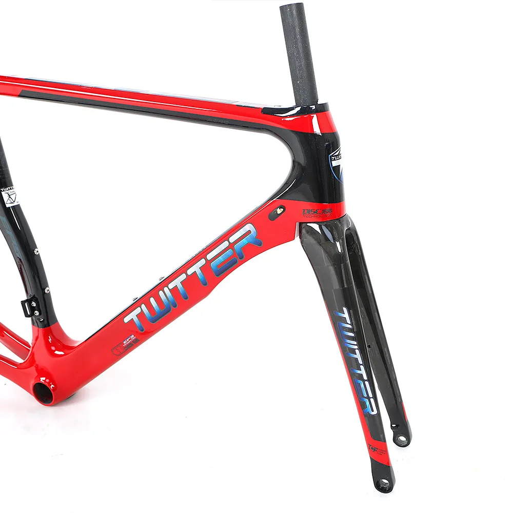 Дорожная углеродная рама Twitter T10pro дисковый тормоз через мост Вал 700c дорожная ось
