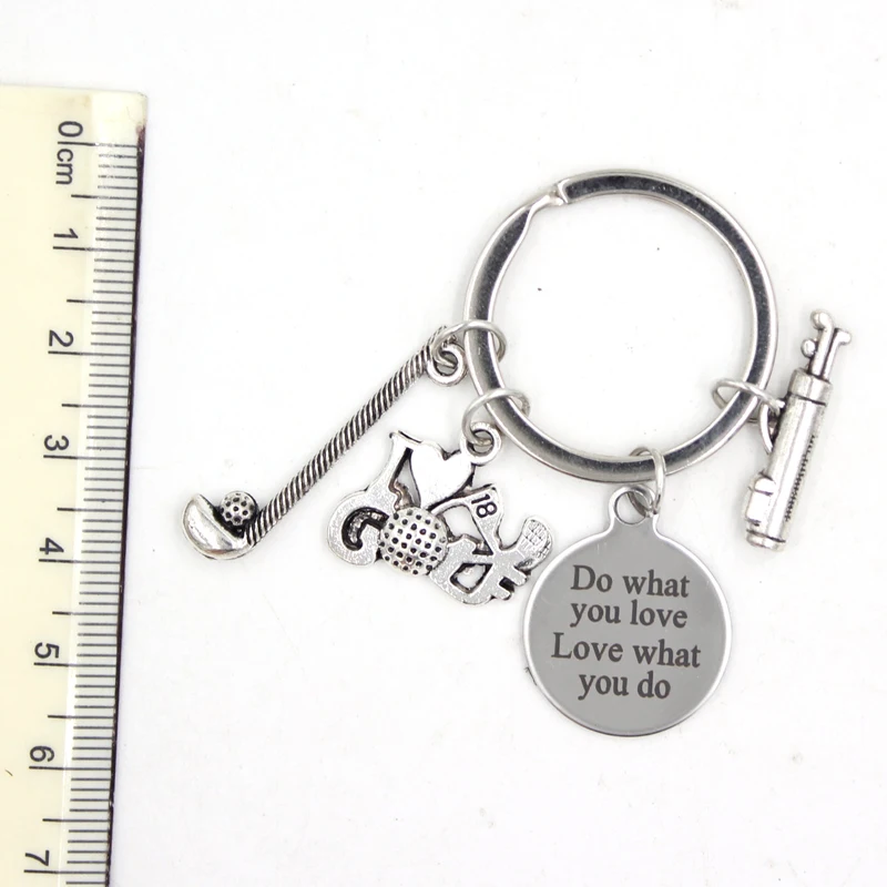 Брелок для ключей из нержавеющей стали спортивный брелок с надписью I Love подходит