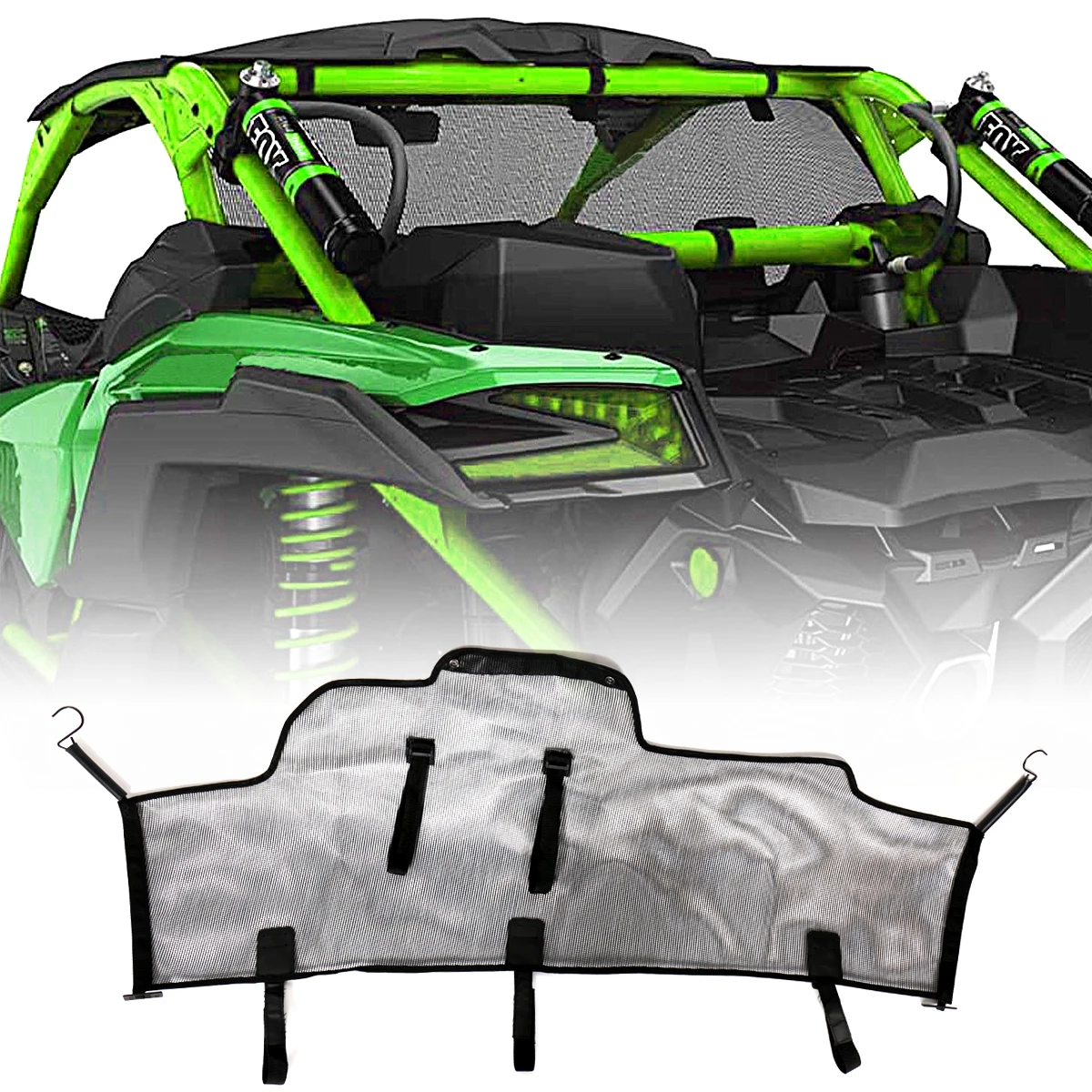 Черная Сетка Заднего ветрового стекла подходит для Can Am Maverick X3 Max R 2017 2018