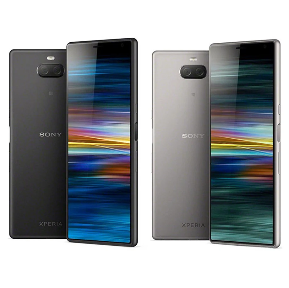 Мобильный телефон sony Xperia 10 Plus I4293, 4G LTE 6,5 дюйма, четыре ядра, 6 ГБ ОЗУ, 64 Гб ПЗУ, две sim-карты, 12 МП и 8 Мп, тыловые камеры NFC Snapdragon