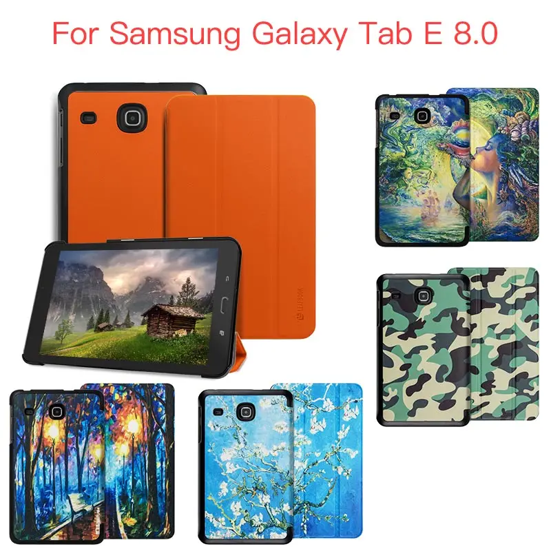 Чехол для Samsung Galaxy Tab E чехол 8 &quotультра тонкий смарт телефона Подставка 0 дюймов