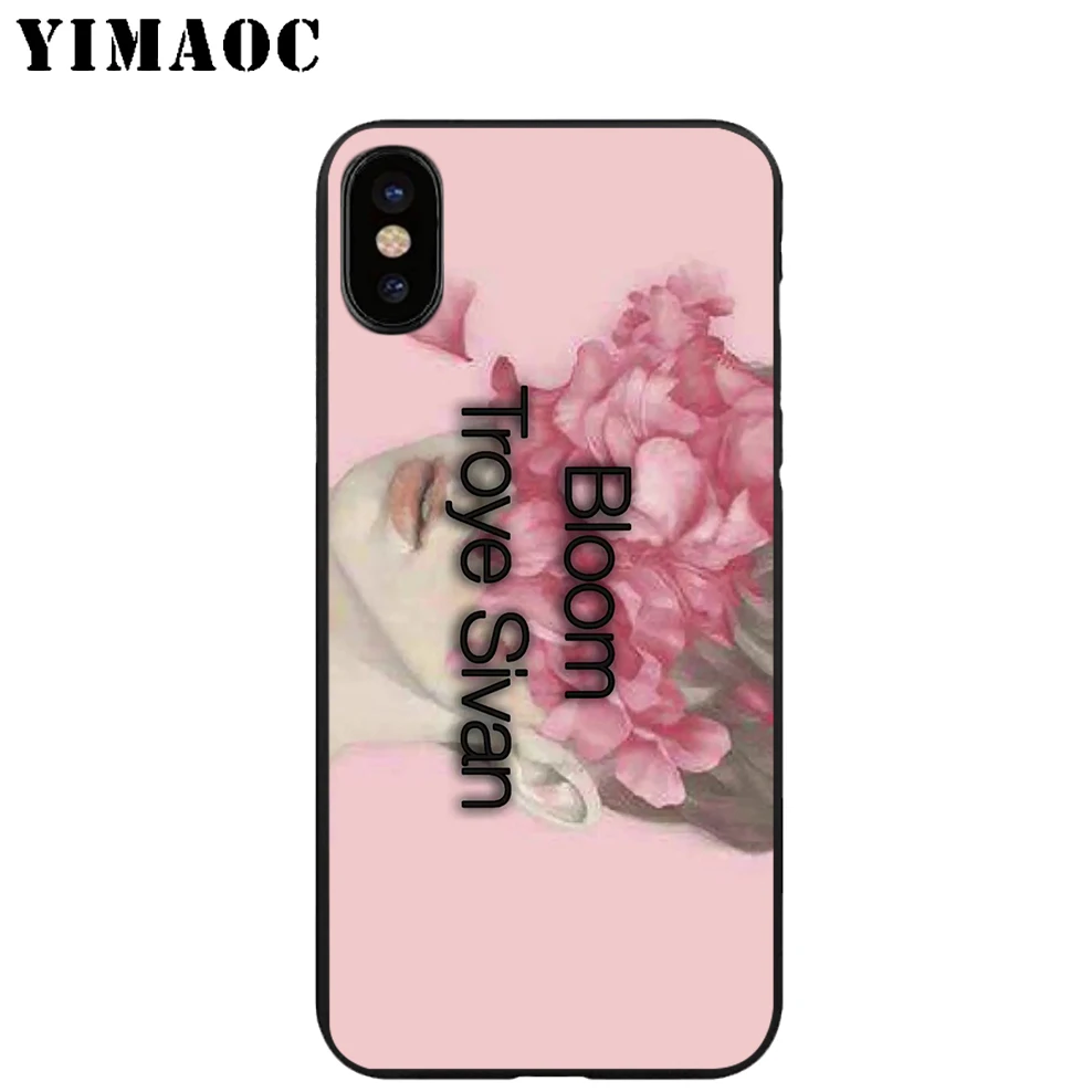 YIMAOC Troye Sivan New Album Soft TPU Black Silicone Case for iPhone X or 10 8 7 6 6S Plus 5 5S SE Xr Xs Max |