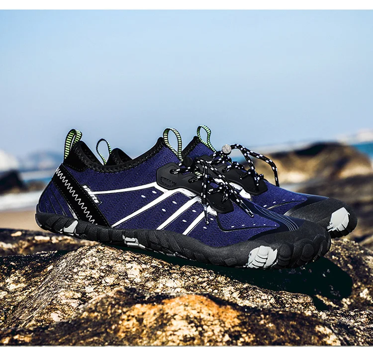 Мужская и Мужская Уличная пляжная обувь с пятью пальцами zapatos mujer Весна г. быстросохнущая резиновая мужская обувь на шнуровке
