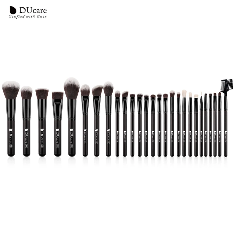 DUcare 27PCS Professional Makeup Brushes Set Powder Foundation Eyeshadow Make Up Soft Synthetic Hair Goat | Красота и здоровье