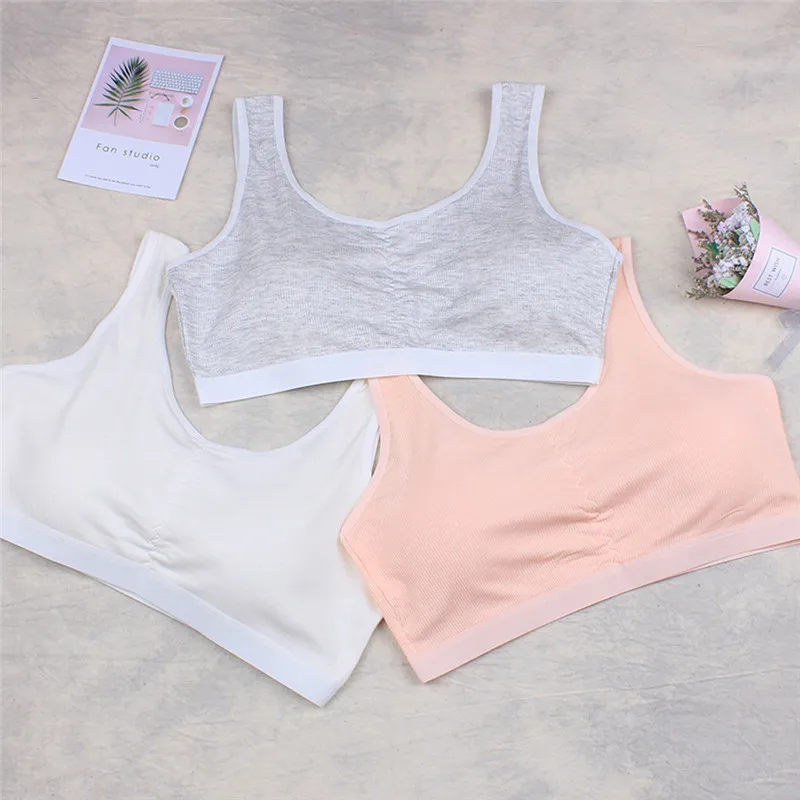 Детское нижнее белье для девочек Бюстгальтер Жилет Спортивное Одежда От 10 до 15