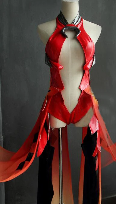 Одежда для косплея японского аниме Guilty Crown Yuzuriha Inori золотая рыбка красное боевое