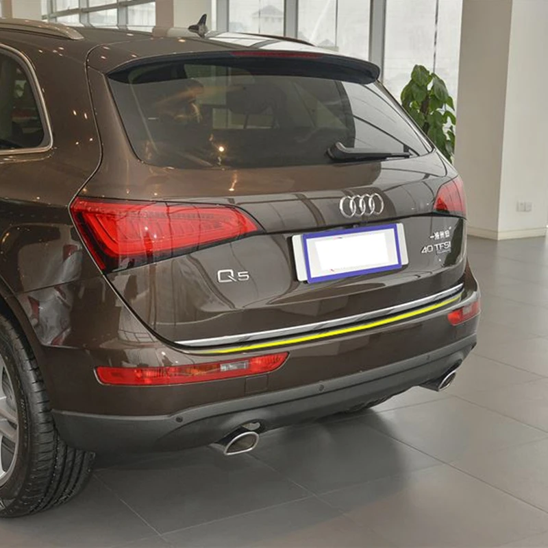 Для Audi Q5 2009 2010 2011 2012 2013 2014 2015 2016 нержавеющая сталь задний багажник отпариватель