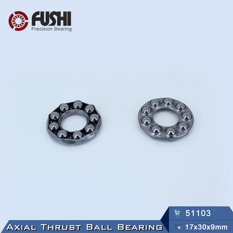 51103 упорный подшипник 17*30*9 мм (8 шт.) ABEC 1 Axial шарикоподшипники 8103|bearing bearing|bearing