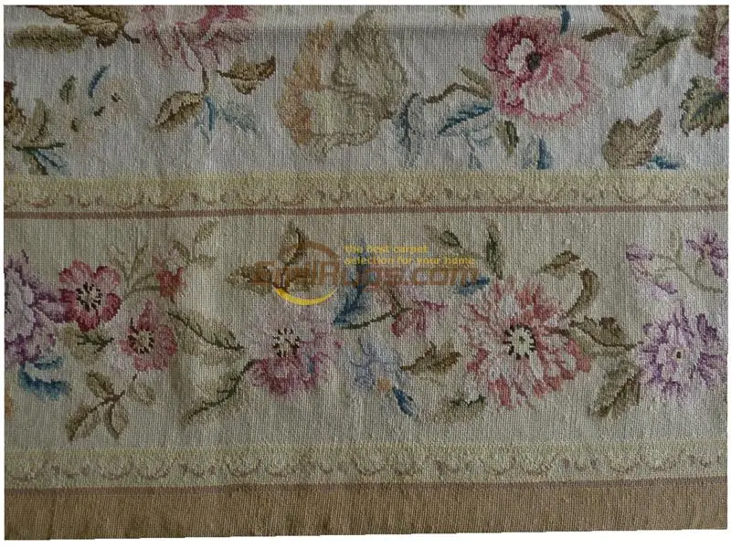 Goede Art Handgemaakte Tapijt Vicar 'S Vrouw Patroon Stitch Punt Tapijt Gebreide Traditionele Natuurlijke Schapenwol