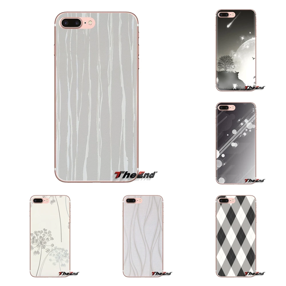 For iPod Touch Apple iPhone 4 4S 5 5S SE 5C 6 6S 7 8 X XR XS Plus MAX Soft Transparent Shell Covers White And Grey |