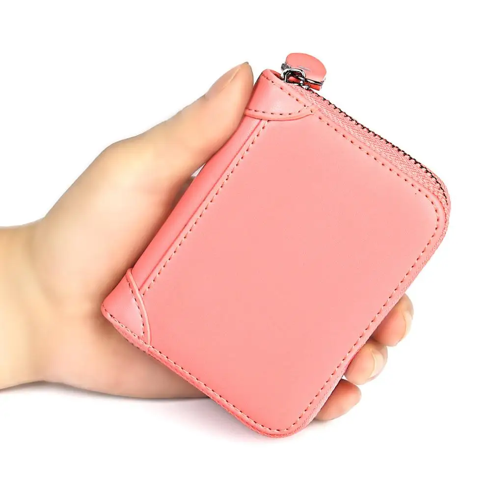 Органайзер из натуральной кожи деловой держатель для банковских карт RFID