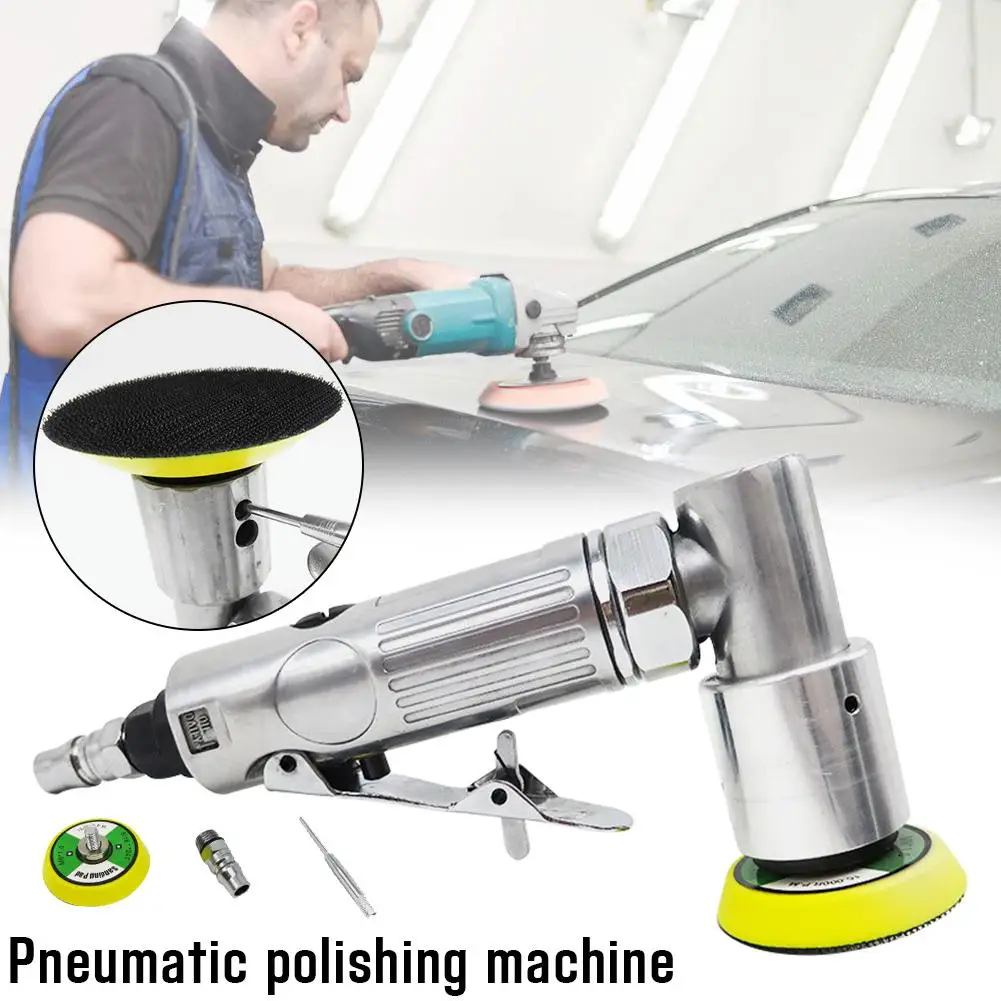 

Car Sander Machine Car Polisher Waxing Machine Heart High-speed Mini Pneumatic Polishing Machine with Push Switch Sanding Pad