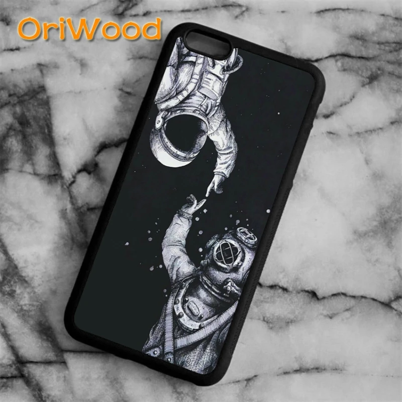 OriWood Astronaut Space Sea Diver Case cover for iPhone 6s 7 8 plus X XR XS 11 12 13 pro max Samsung Galaxy S6 S8 S9 S10 | Мобильные