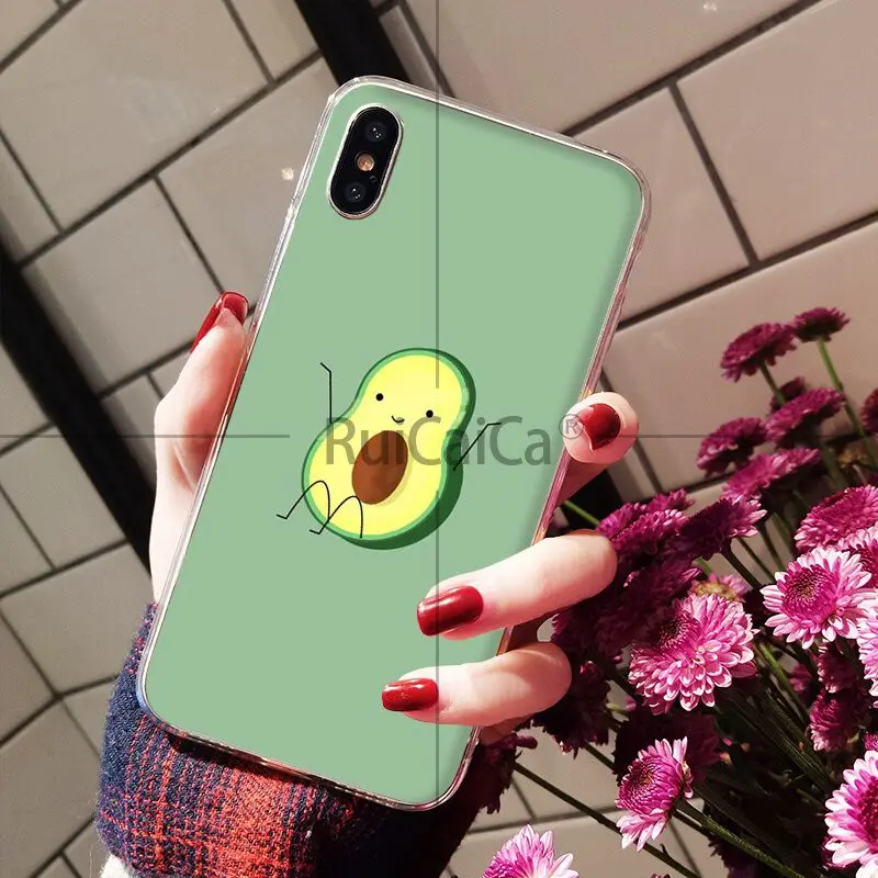 A5 Ruicaica милый авокадо Еда ТПУ прозрачный чехол для телефона чехол для iPhone 6 S 6 плюс 7 7 plus 8 8 plus X Xs Макс 5 5S XR - Цвет: A5