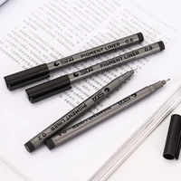 48 pcslot pigment liner art pen black gel ink extreme fine pen for drawing sketch marker school supplies stationery fb124