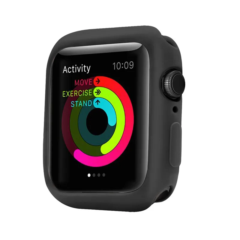 ТПУ protectiver чехол и ремешок 2 в 1 костюм для наручных часов Apple Watch, версии 4 44/40 мм браслет для наручных часов iWatch серии 3/2/1 42/38 мм