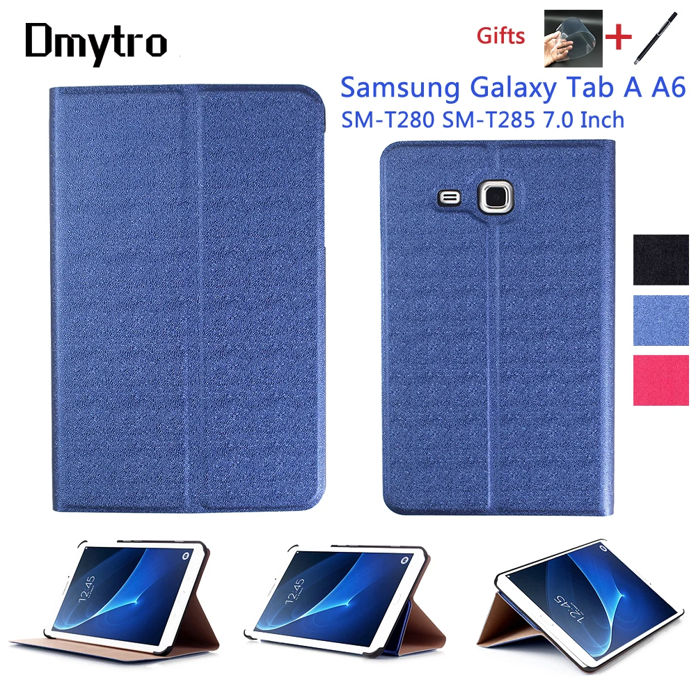Для Samsung Galaxy Tab A A6 7 0 SM T280 T285 чехол из искусственной кожи с откидной крышкой для