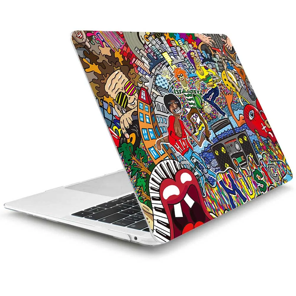 J285 Для MacBook Pro retina 12 13 15 Air 11 13,3 дюймов жесткий чехол с уникальным принтом для ноутбука Pro 1" Touch Bar A1989 A1708 - Цвет: J285