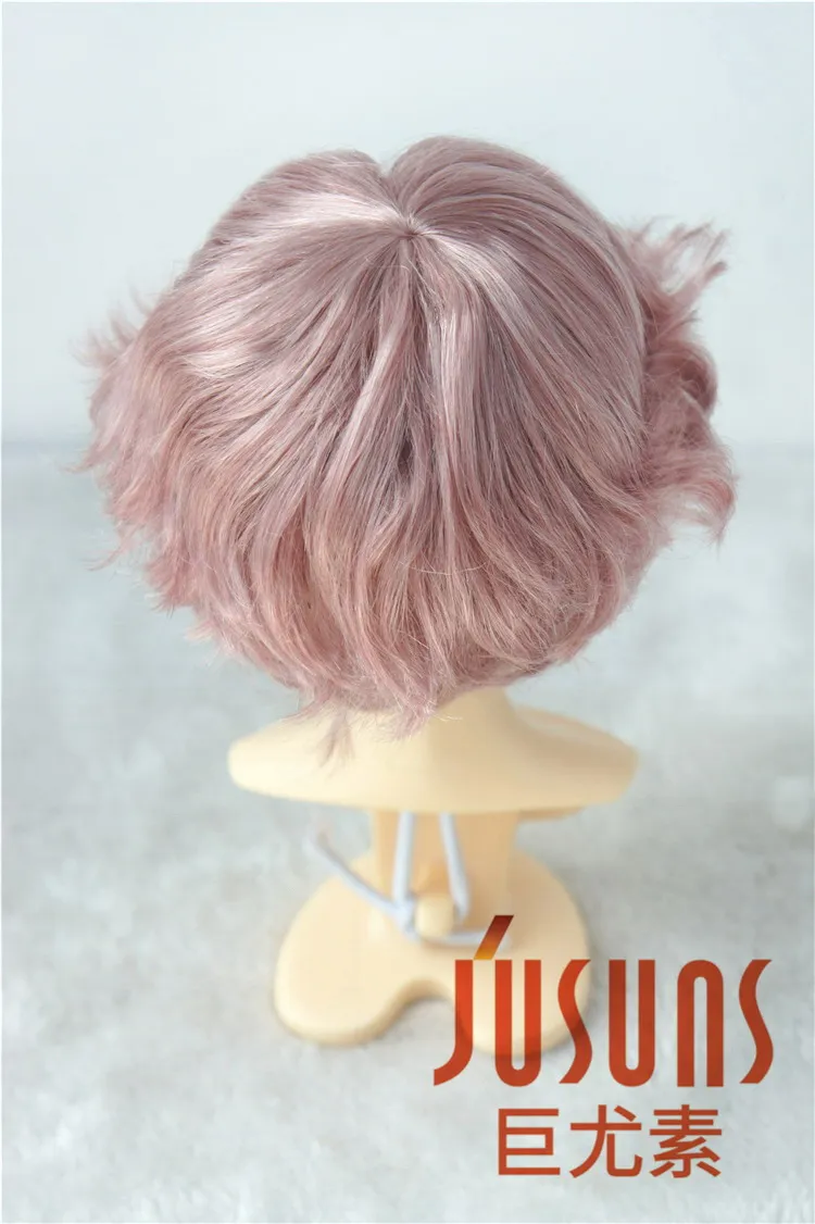 JD420 1/4 1/3 модные короткие курчавые волосы BJD синтетические мохеровые кукольные