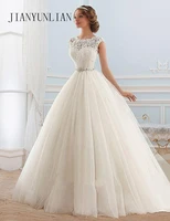 vestido de noiva lace and tulle bride wedding dress 2021 princess tube top beading wedding gown custom made