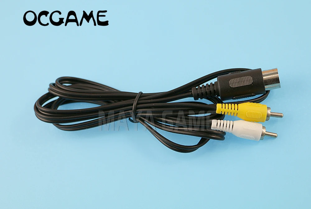 Высококачественный Аудио Видео AV кабель OCGAME для sega md1 genesis 1 длина 8 м 2 шт./лот|cable