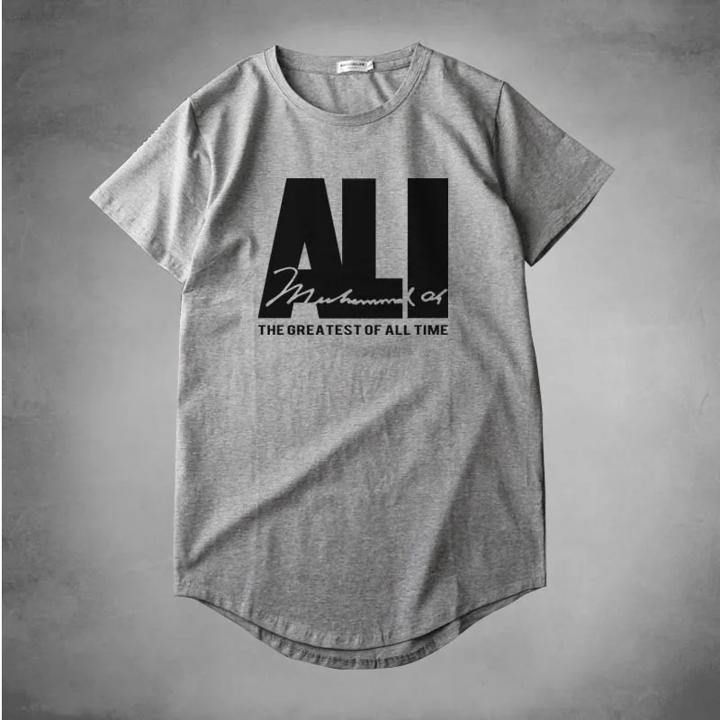 Мужские хлопковые футболки в стиле хип хоп с изогнутым краем официальная