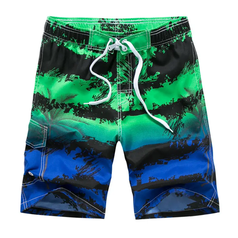 Mens Swimming Shorts For Men Swimwear Swim Trunks Summer Beach Wear Quick Dry Swimsuit Bermuda Surfing Boardshorts Silver 2019 | Спорт и