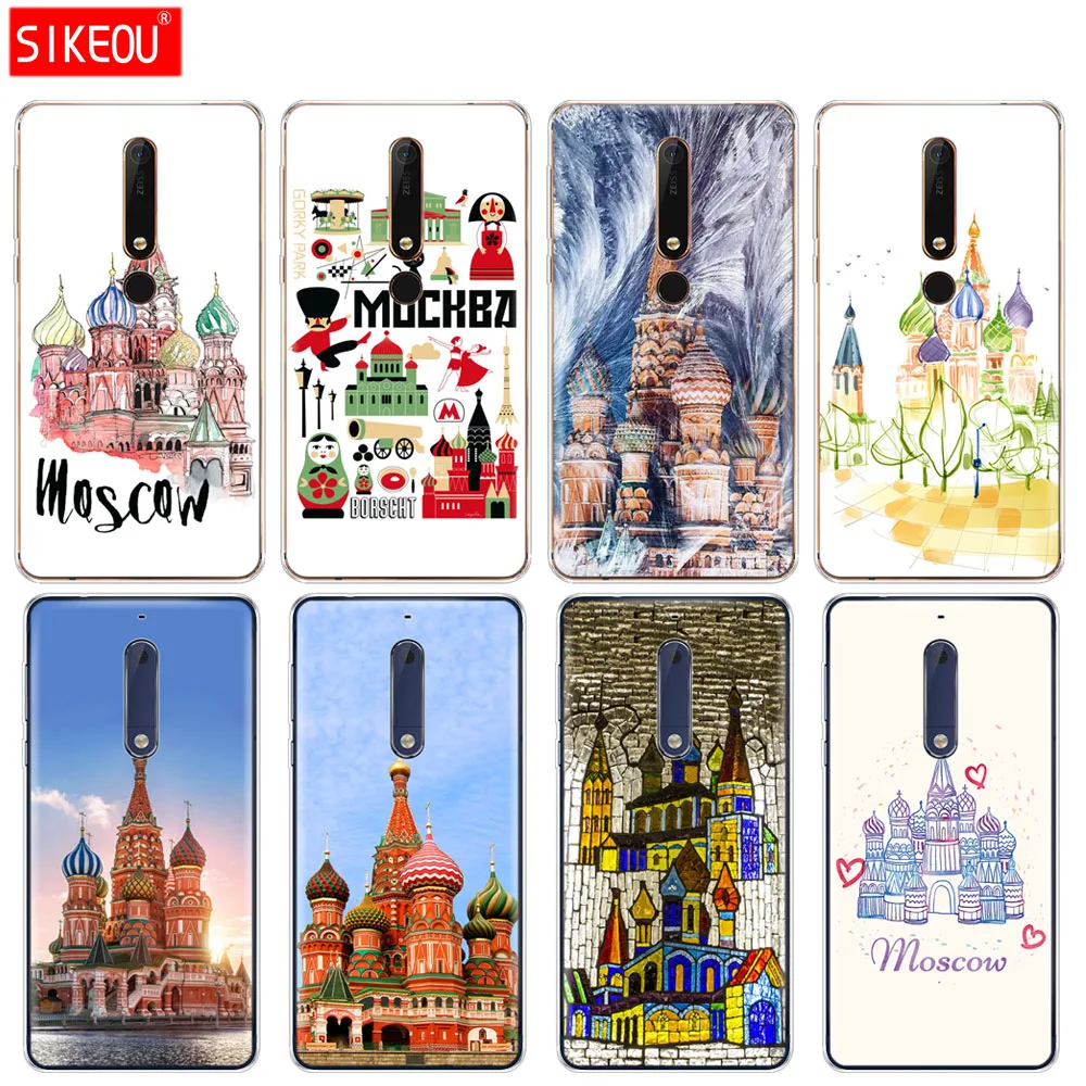 Силиконовый чехол для телефона Nokia 5 3 6 7 PLUS 8 9/Nokia 1 2 2018 русская ночь в Москву |