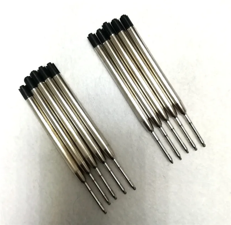 only 10pc pen refill Твердая латунь EDC Болт действие Шариковая ручка унисекс тактические ручки Золотой Металл медный брелок аксессуары цепочки для ключей подарок на Хэллоуин - Цвет: only 10pc pen refill
