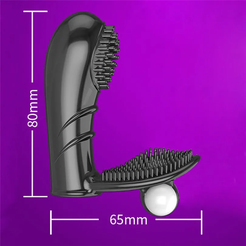 Finger Sleeve Vibrator Female Masturbator G Spot Massage Clit Stimulate Sex Toys For Women Lesbian Orgasm Adult Products #4N | Красота и