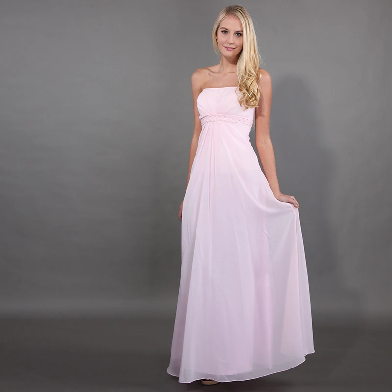 Lamiabridal Простое розовое свадебное платье для подружки невесты шифоновое Vestido De Novia