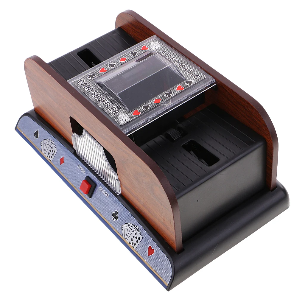 Деревянные автоматические игральные карты Pocker Shuffler 2 Deck казино сортировщик