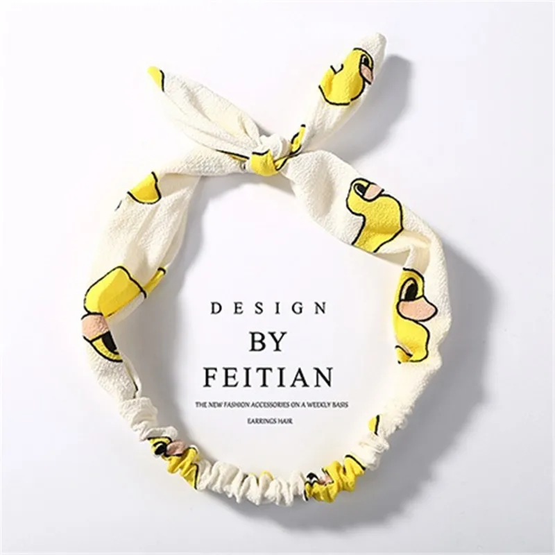Summer Style Colorfull Chiffon Bowknot Hairbands Elastic Hair Bands Knot Headbands for Women Girls Hair Accessories Headwear