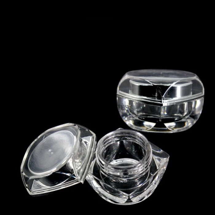 100 шт пластиковые косметические пустые банки горшок коробка макияж дизайн ногтей