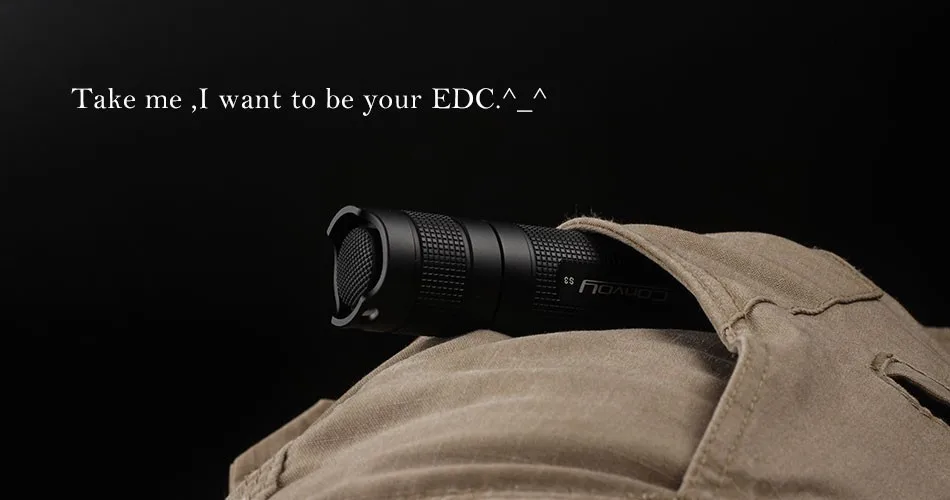 Convoy S3 черный Cree XML2 U2-1A EDC светодиодный фонарик, фонарь, lanterna велосипед, Самозащита, кемпинг свет, лампа, для велосипеда