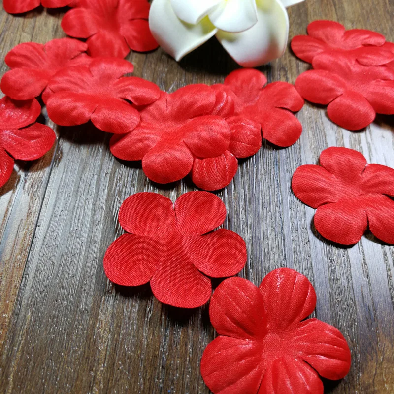 200 шт./лот 2 см/3 см лидер продаж белый/фиолетовый/красный цветок лепестки ручной