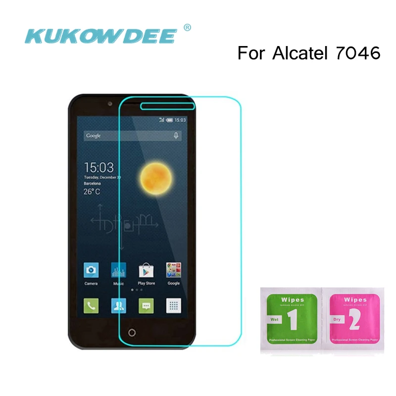 KUKOWDEE 2 шт. закаленное стекло HD для ALCATEL One Touch C3 C5 C7 C9 5017 7046 защитная пленка экрана |