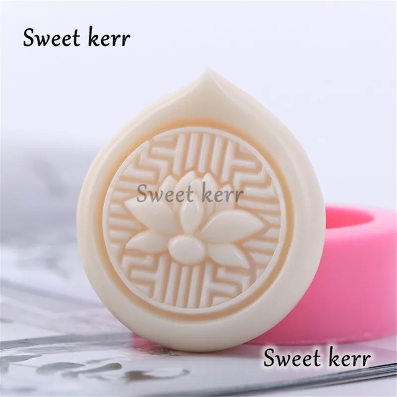 Силиконовая форма лотоса помадки для изготовления мыла круглая силиконовая