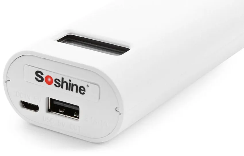 Soshine E4S 2 слота 18650 литий-ионный аккумулятор USB смарт-зарядное устройство для сотового телефона внешний аккумулятор с ЖК-дисплеем цвет черный