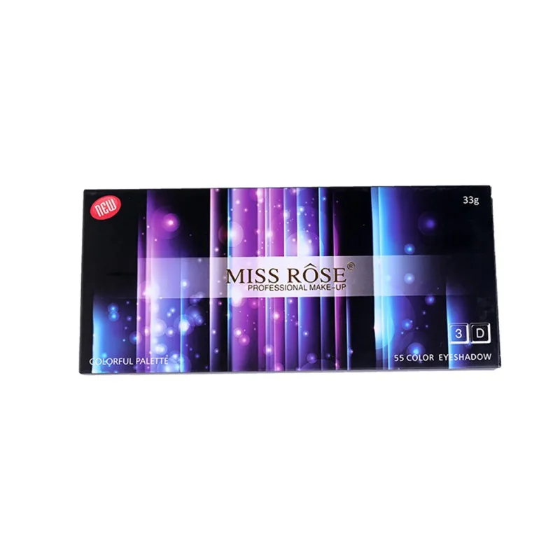 MISS ROSE 55 цветов матовый мерцающий тени для век Палитра фестиваль сценический