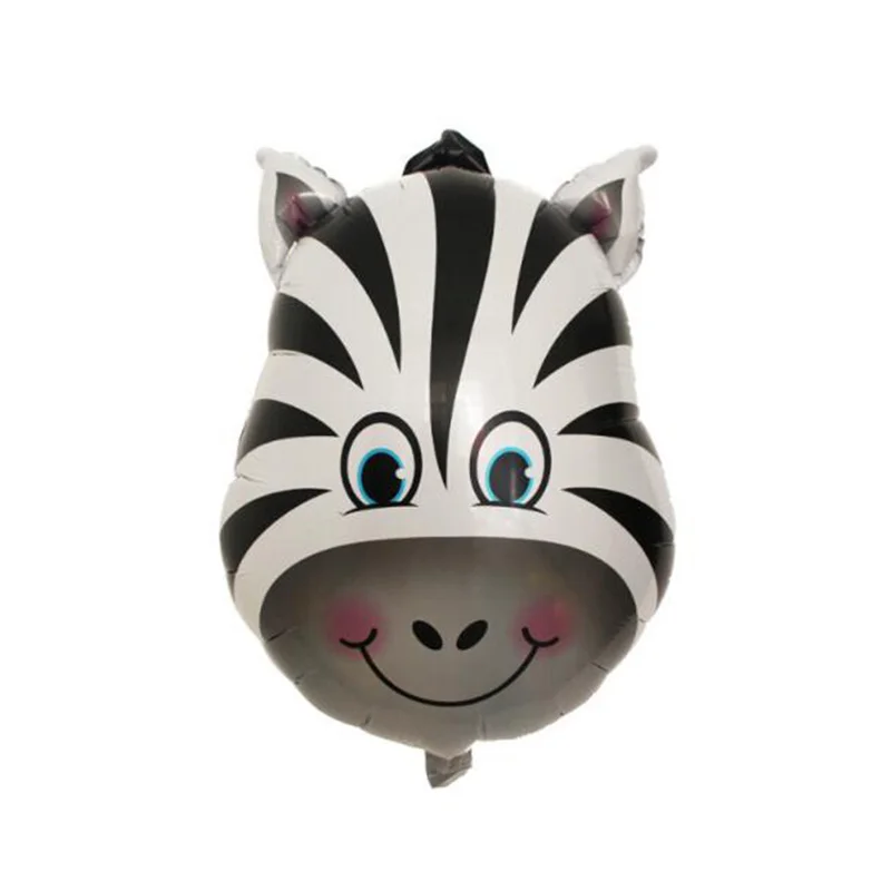 balloon 1pcs Вечерние шары из фольги льва и тигра, одноразовая бумажная посуда, салфетка для чашек, сафари, зоо, вечерние принадлежности - Цвет: balloon 1pcs