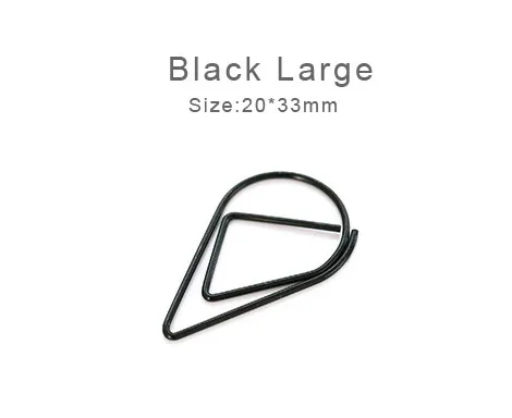 big 30pcs black 25 мм/50 шт. бумажные зажимы, офисная бумага для органайзера, держатель бульдога, зажим для фото, держатель, зажим, розовое золото, офисные принадлежности - Цвет: big 30pcs black
