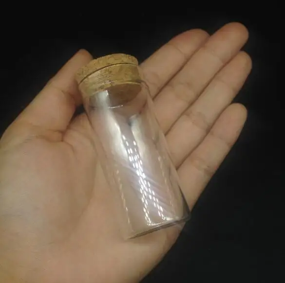 50pcs/lot 30*70mm High quality Glass Cork Bottle Empty Sample Vial Home Decoration Wish Refillable Container bottle jars | Украшения и